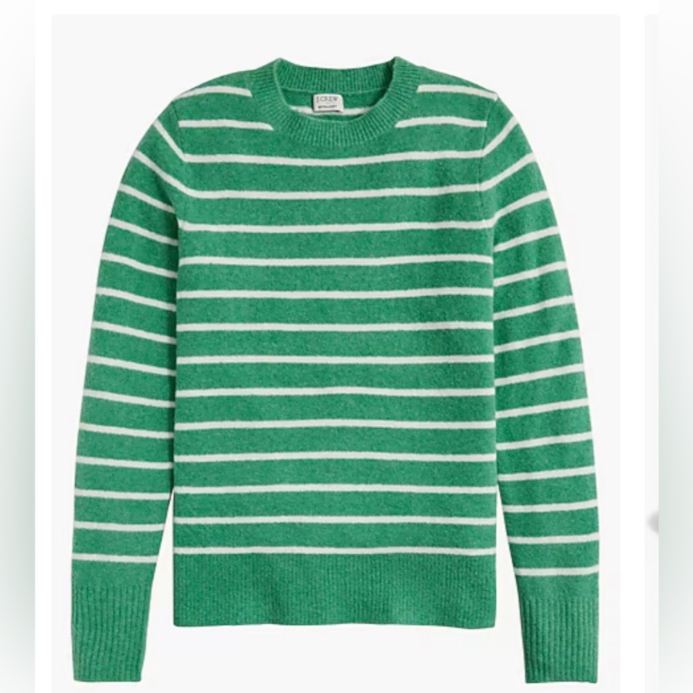 J. Crew - Striped Crewneck Sweater in Extra Soft Yarn